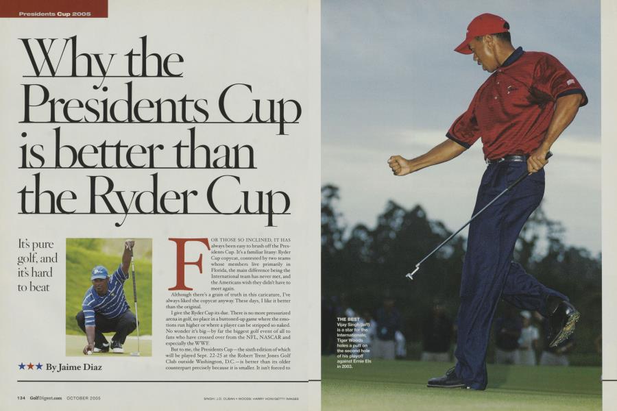 Why the Presidents Cup is better than the Ryder Cup