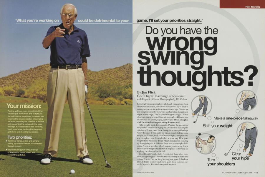 Do you have the wrong swing thoughts?