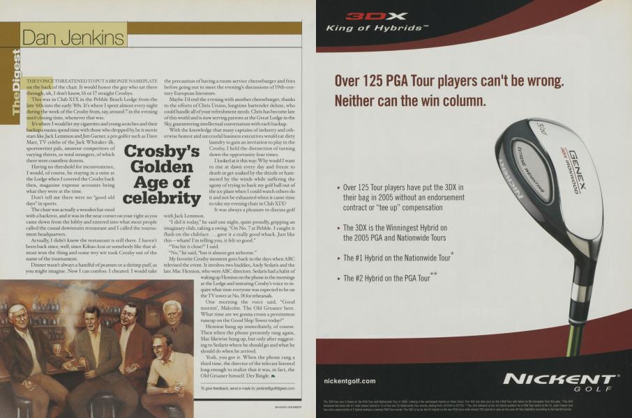 Crosby's Golden Age of celebrity