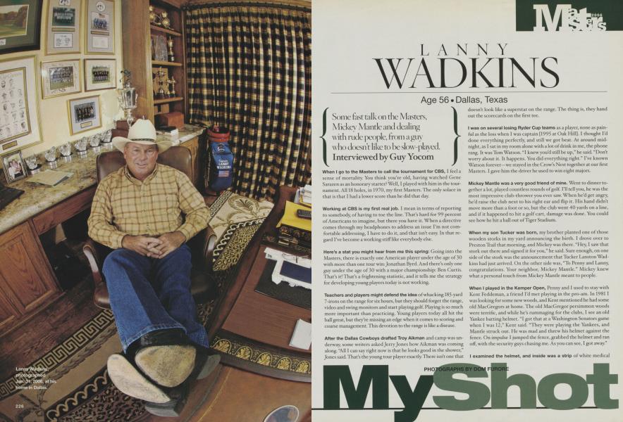 MY SHOT: LANNY WADKINS