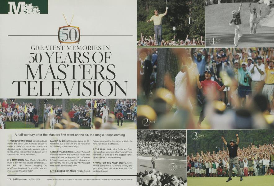 GREATEST MEMORIES IN 50 YEARS OF MASTERS TELEVISION