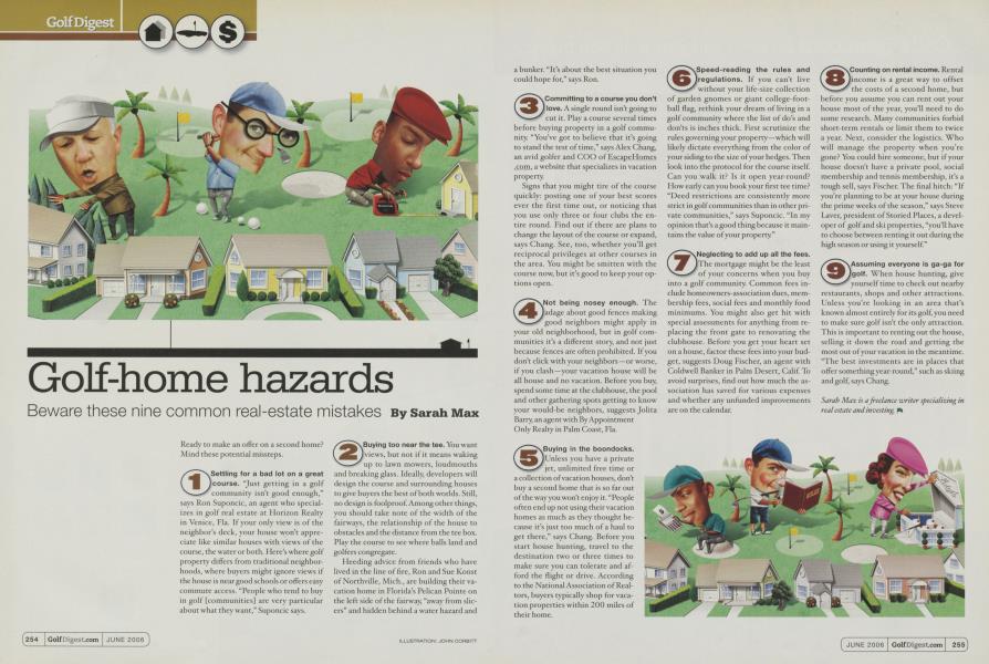 Golf-home hazards