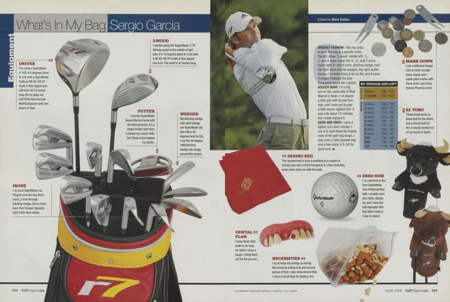 Whats in my bag: Sergio Garcia