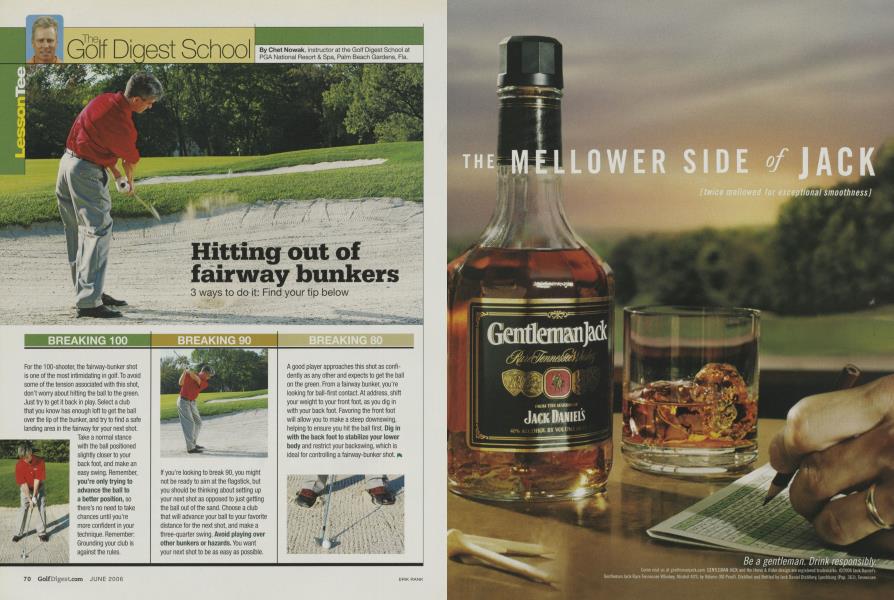 Hitting out of fairway bunkers