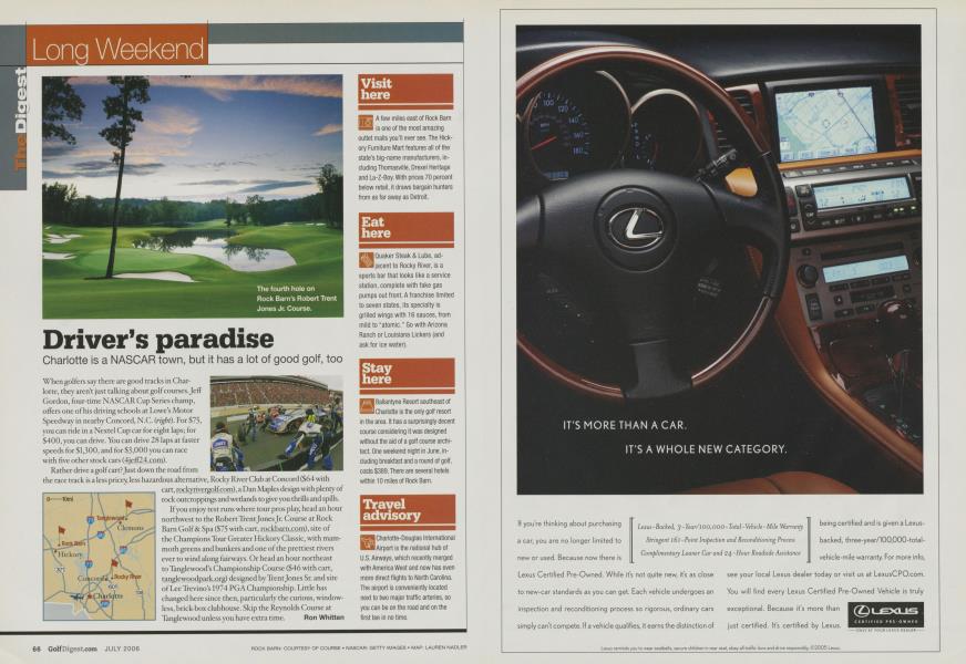 Driver s paradise golf digest july 2006