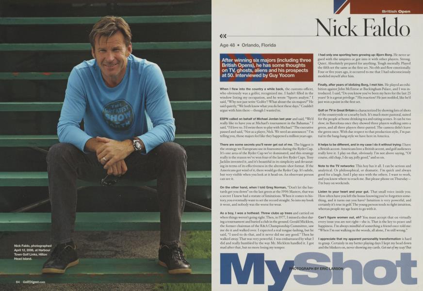 My Shot: Nick Faldo