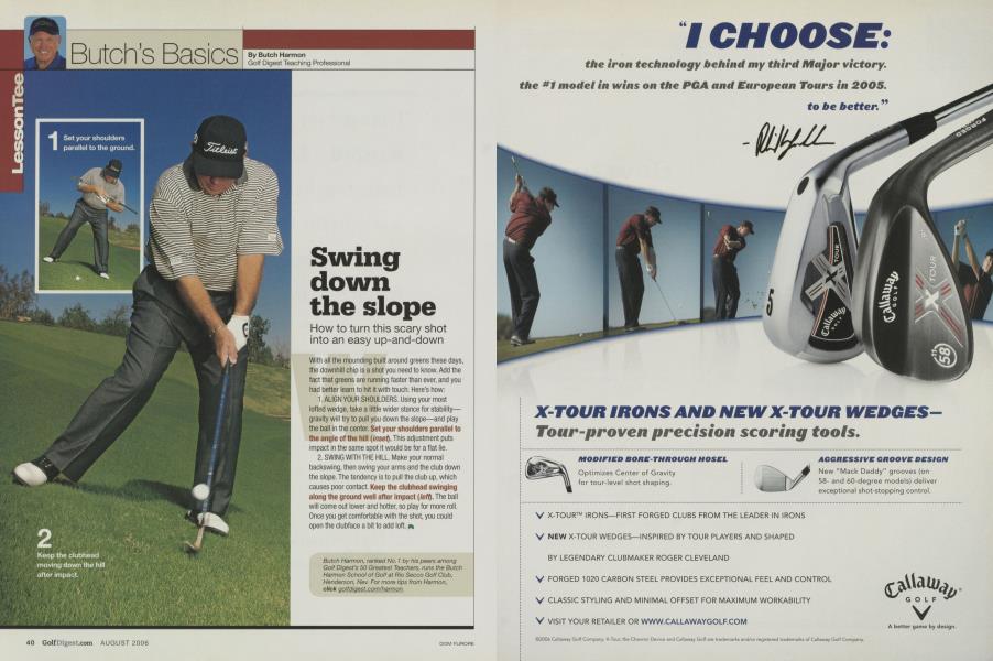 Swing down the slope