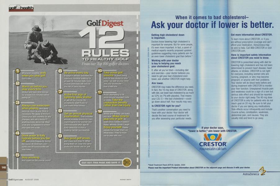 12 RULES TO HEALTHY GOLF
