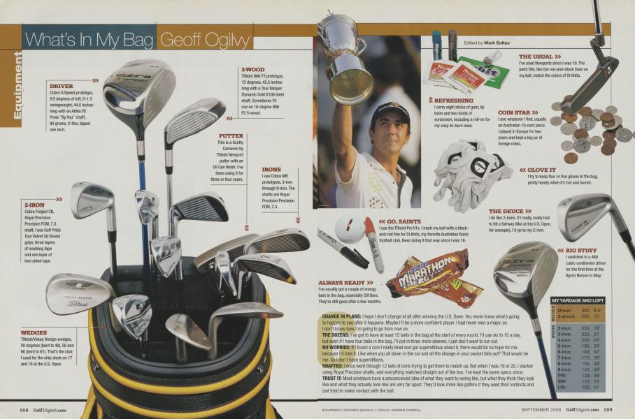What's In My Bag: Geoff Ogilvy