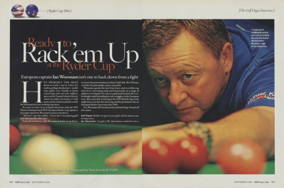 Ready to, Rack'em Up at the Ryder Cup