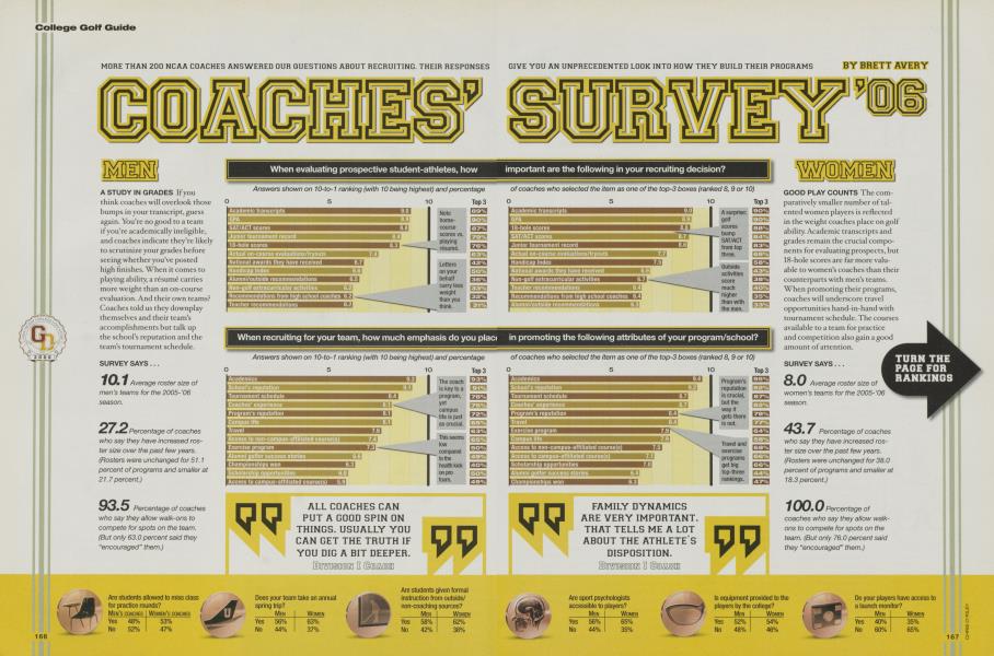 COACHE'S SURVEY' 06