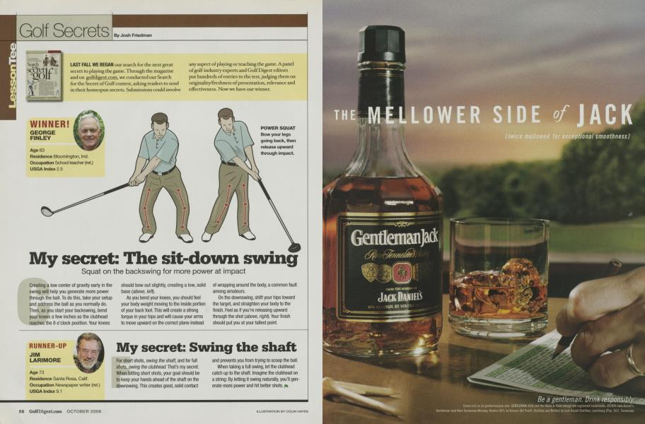 My secret: The sit-down swing