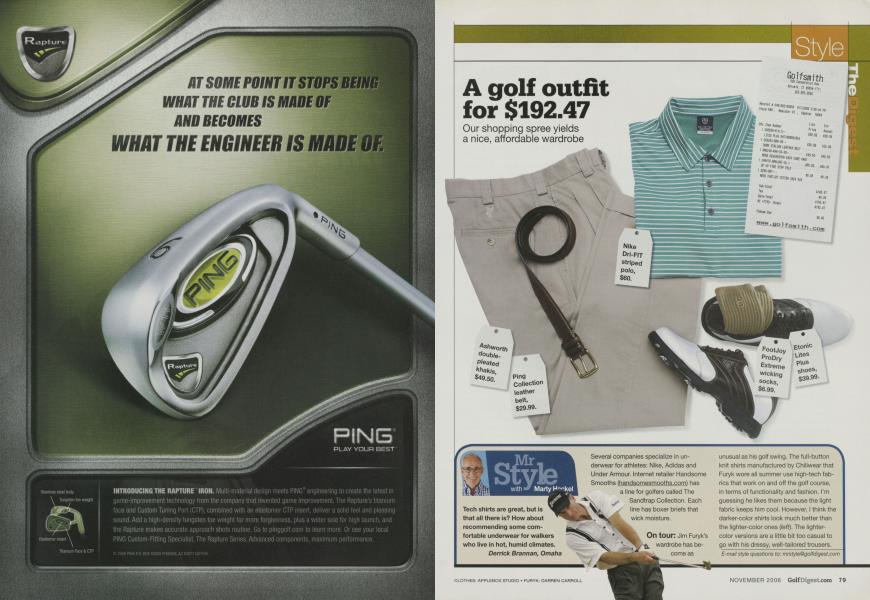 A golf outfit for $192.47