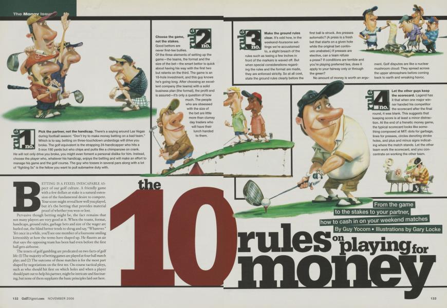 The 10 rules on playing for money