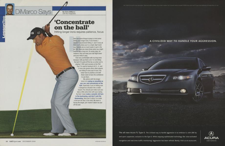 'Concentrate on the ball'