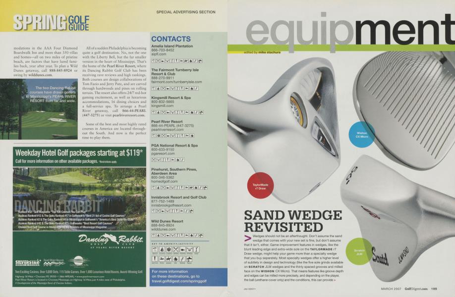 SAND WEDGE REVISITED
