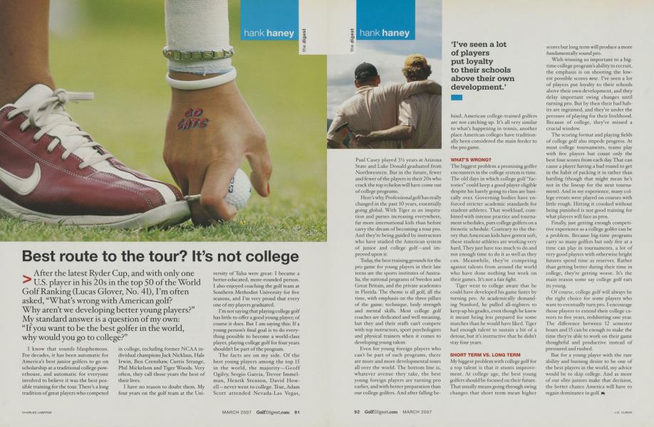 Best route to the tour? It’s not college