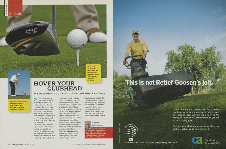 HOVER YOUR CLUBHEAD