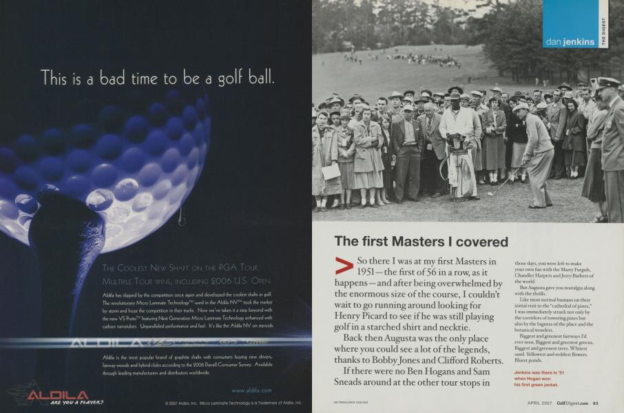 The first Masters I covered