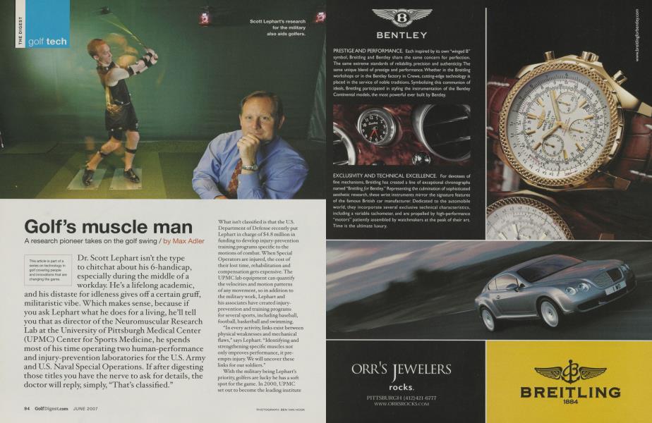 Golf’s muscle man
