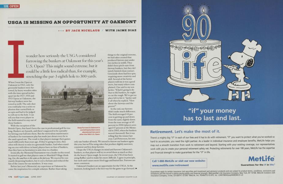 USGA IS MISSING AN OPPORTUNITY AT OAKMONT