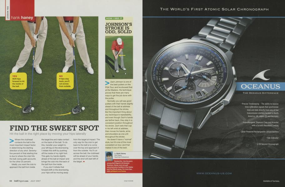 FIND THE SWEET SPOT