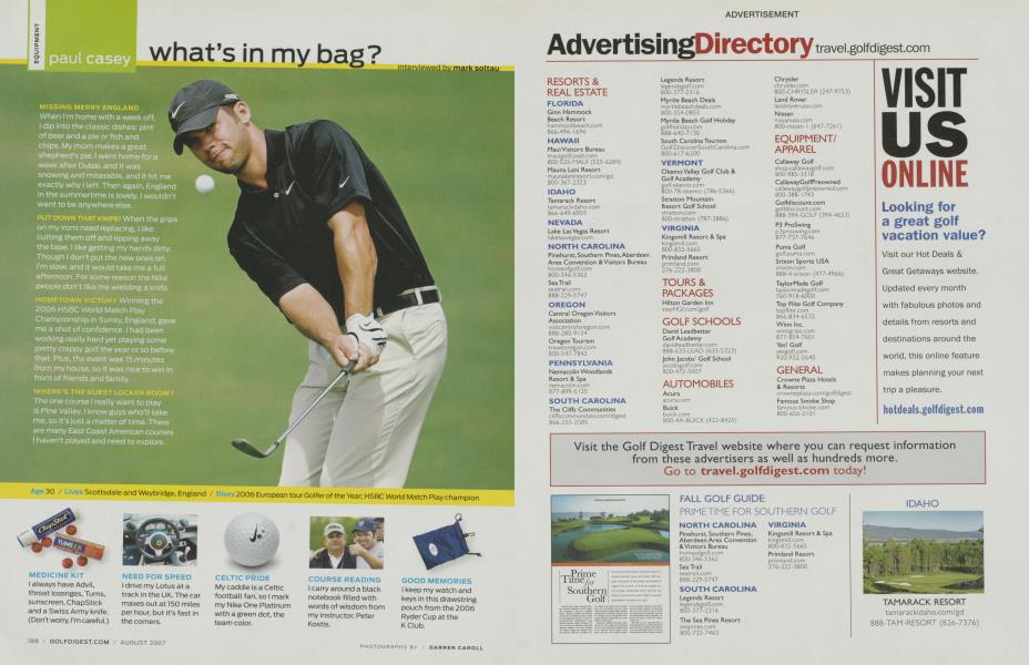 Paul Casey: What’s in my bag?