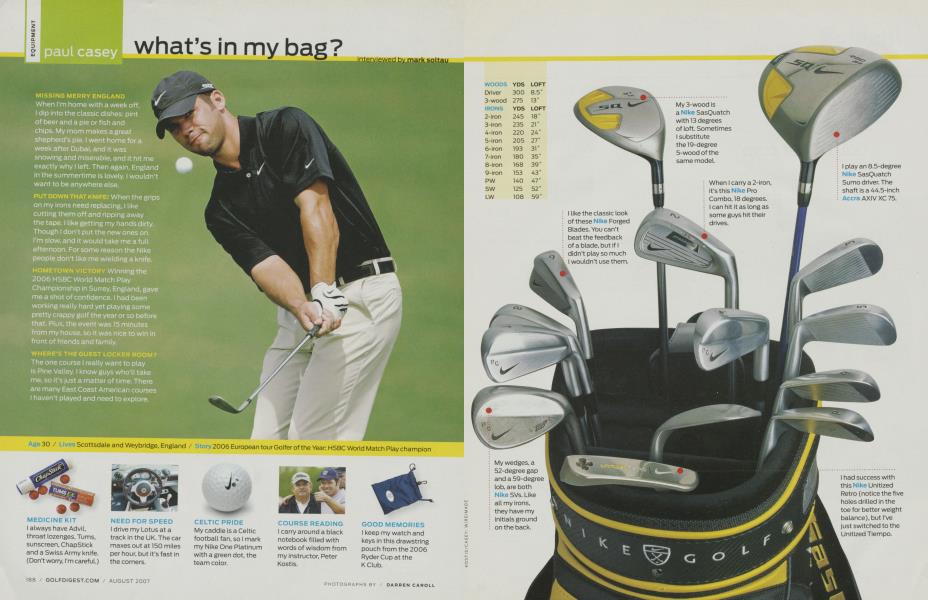 Paul Casey: What's in my bag?