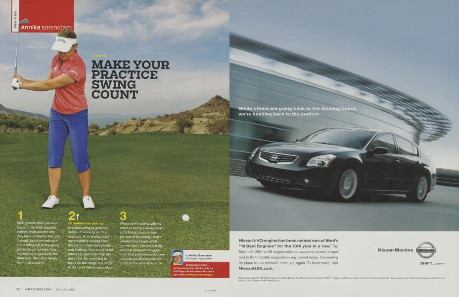 MAKE YOUR PRACTICE SWING COUNT