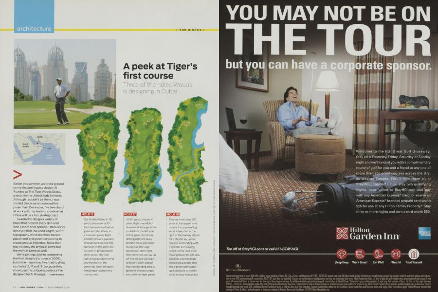 A peek at Tiger’s first course