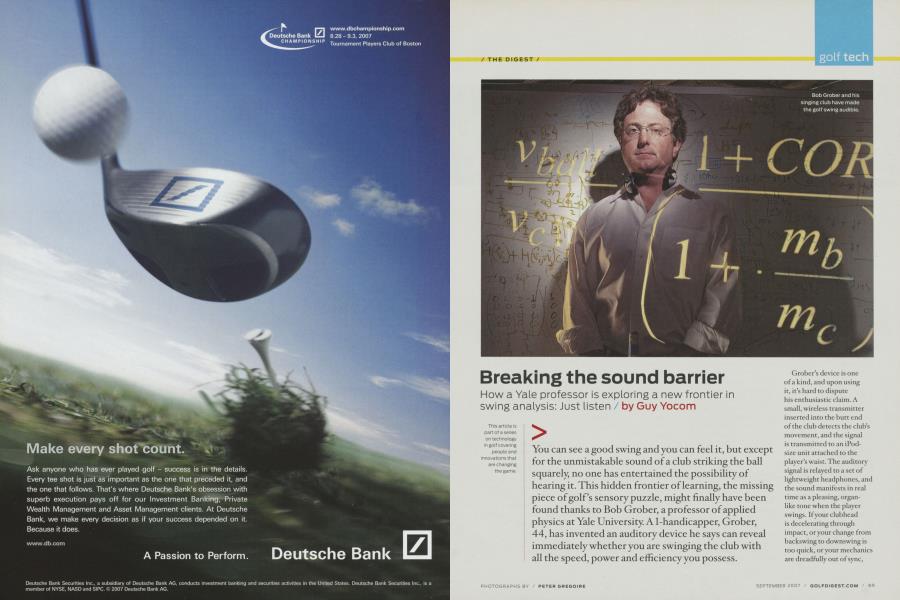 Breaking the sound barrier