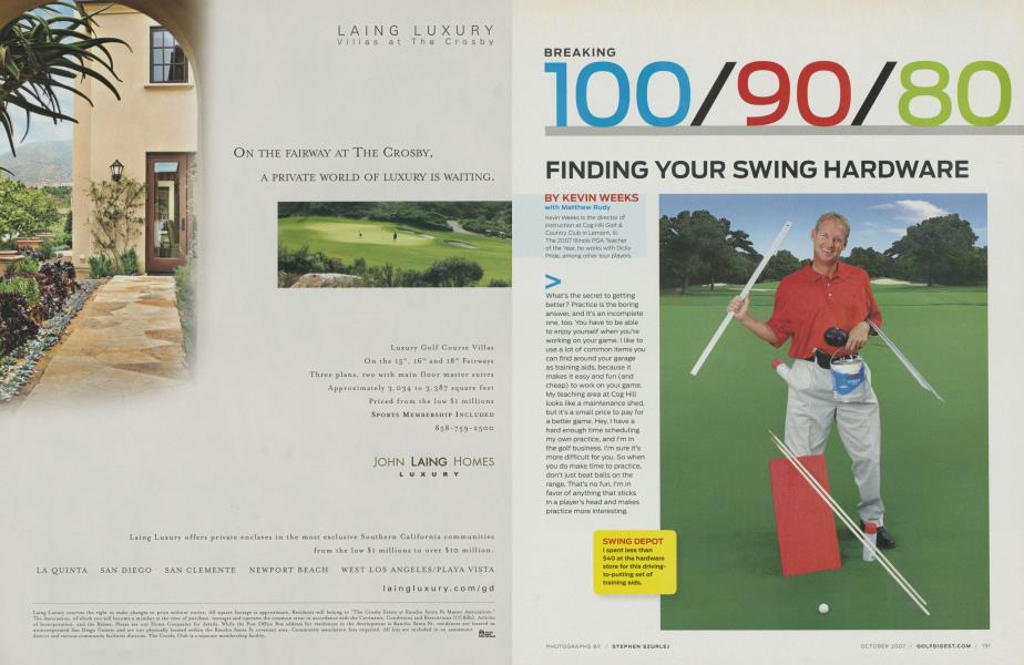 Breaking 100/90/80: FINDING YOUR SWING HARDWARE