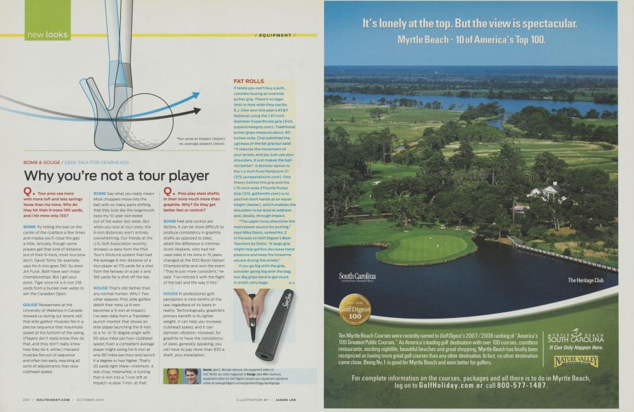 Why you’re not a tour player