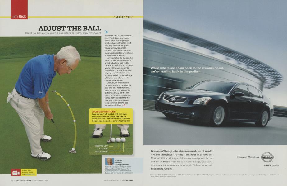 ADJUST THE BALL