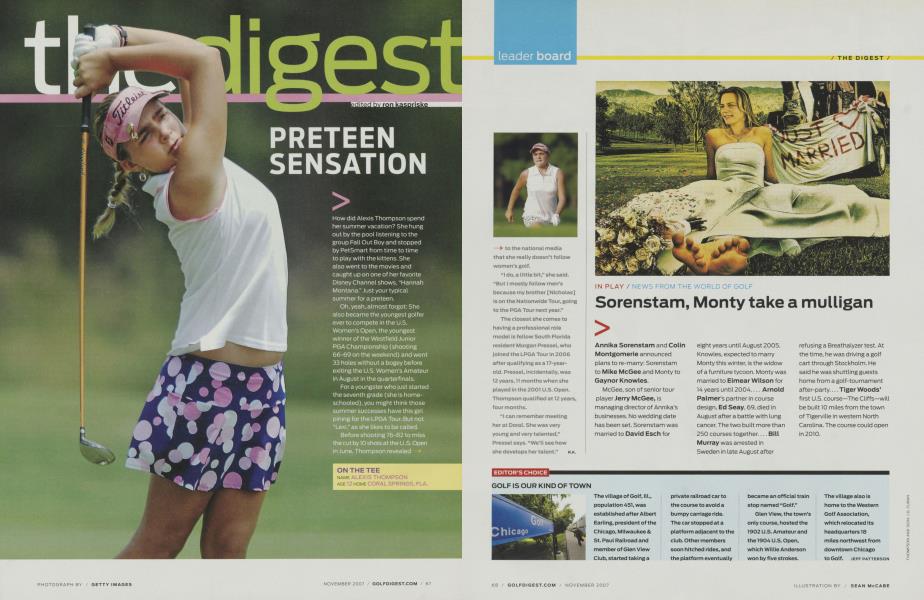 ​IN PLAY / NEWS FROM THE WORLD OF GOLF