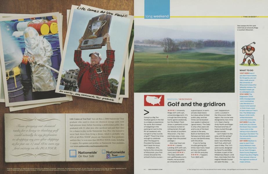 Golf and the gridiron