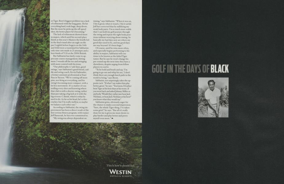 GOLF IN THE DAYS OF BLACK & WHITE