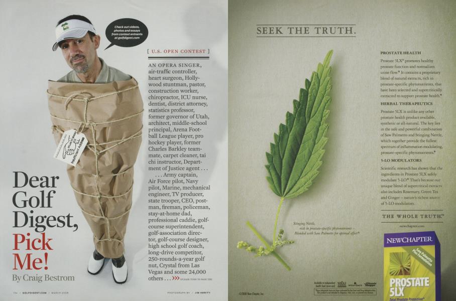 Dear Golf Digest, Pick Me!