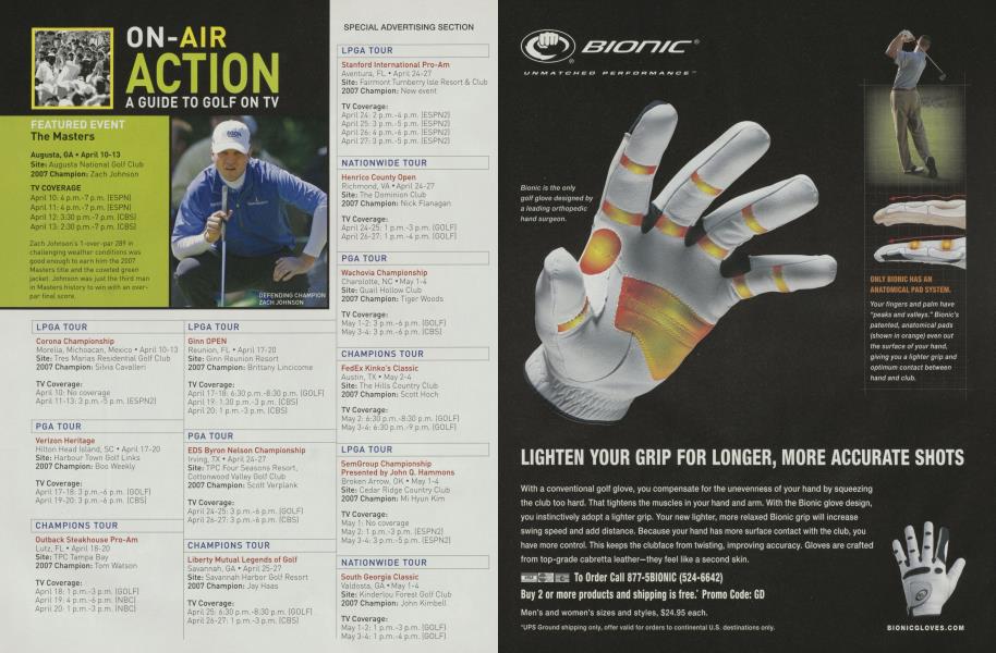 A GUIDE TO GOLF ON TV