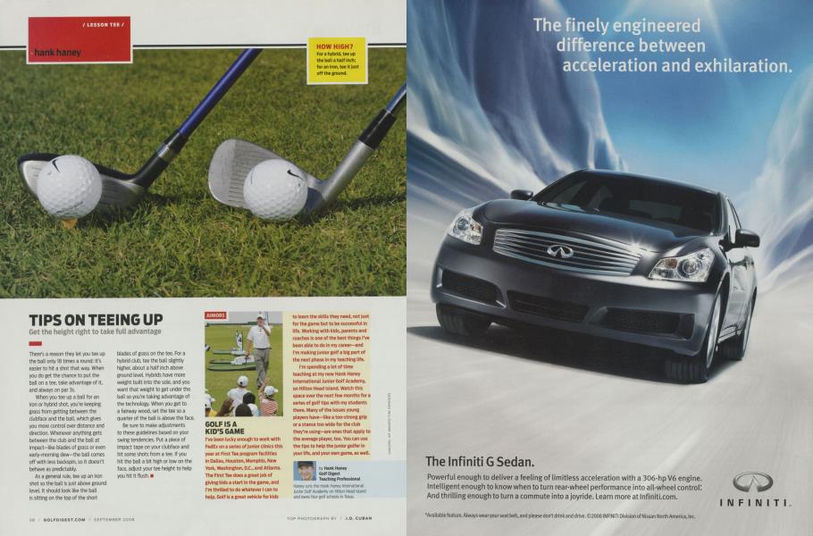 TIPS ON TEEING UP