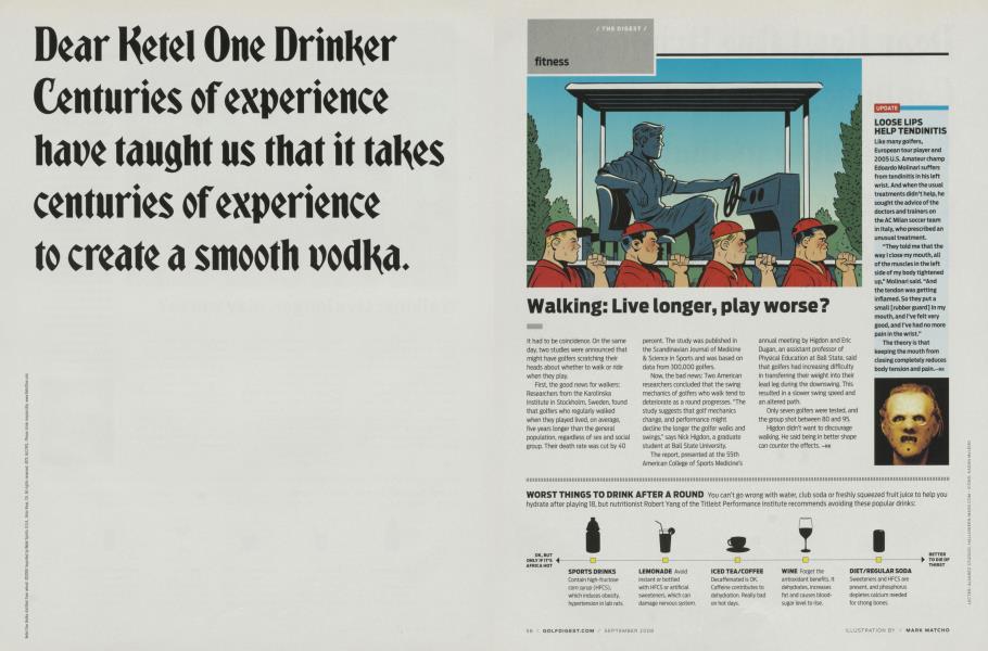 Walking: Live longer, play worse?