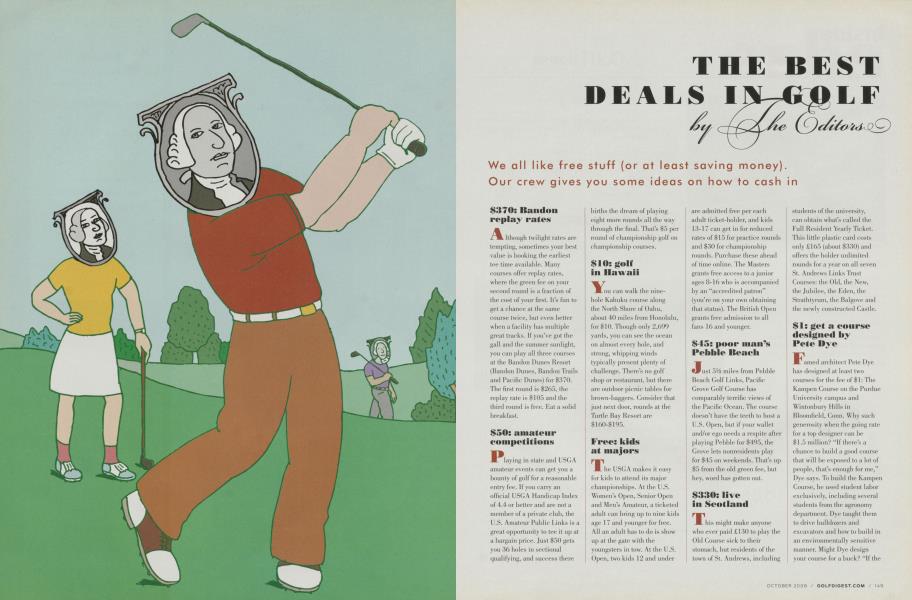 THE BEST DEALS IN GOLF
