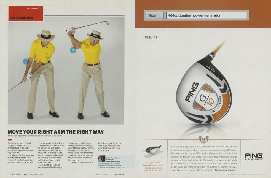 MOVE YOUR RIGHT ARM THE RIGHT WAY
