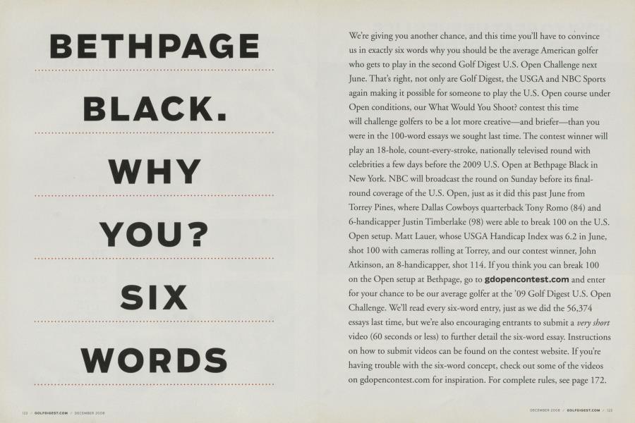 BETHPAGE BLACK. WHY YOU? SIX WORDS