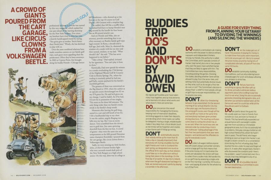 BUDDIES TRIP DO'S AND DON'TS