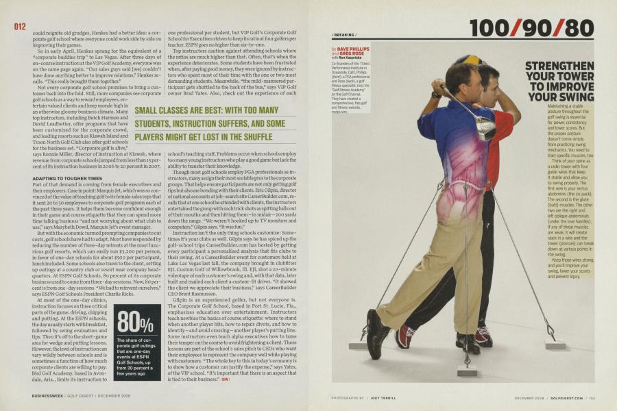STRENGTHEN YOUR TOWER TO IMPROVE YOUR SWING