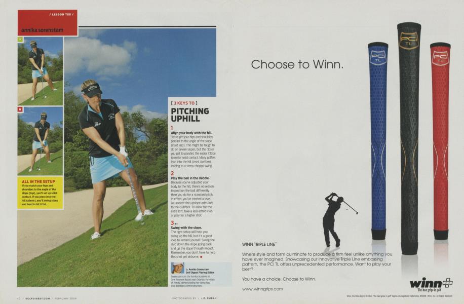 PITCHING UPHILL