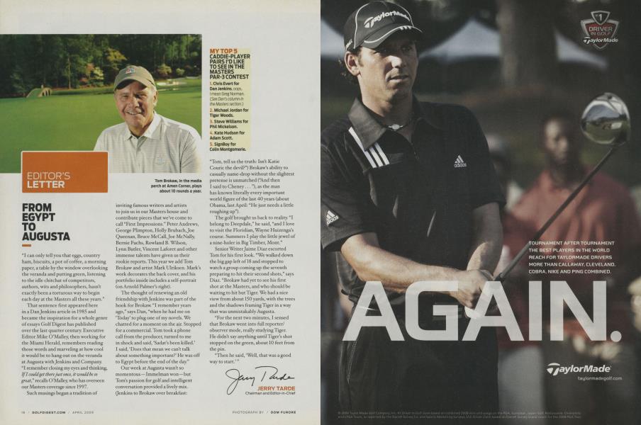 FROM EGYPT TO AUGUSTA
