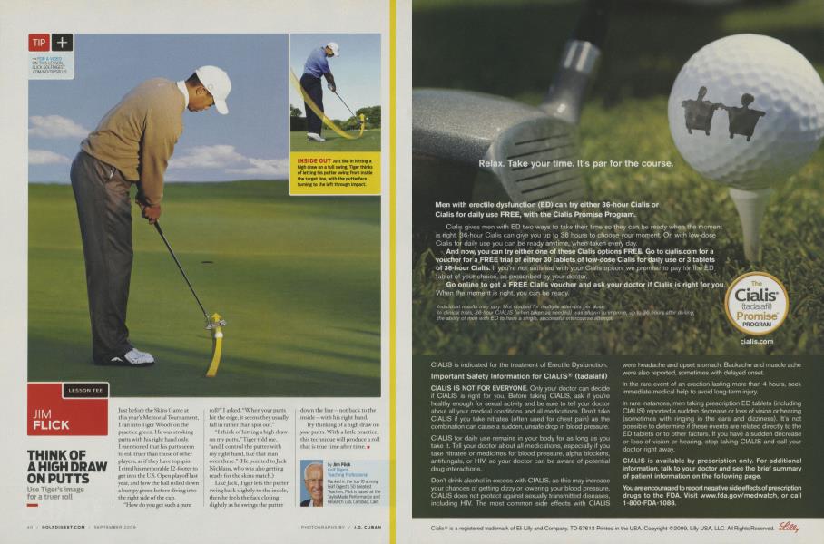THINK OF A HIGH DRAW ON PUTTS