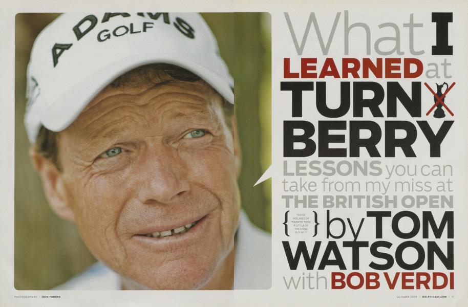 WHAT I LEARNED AT TURNBERRY